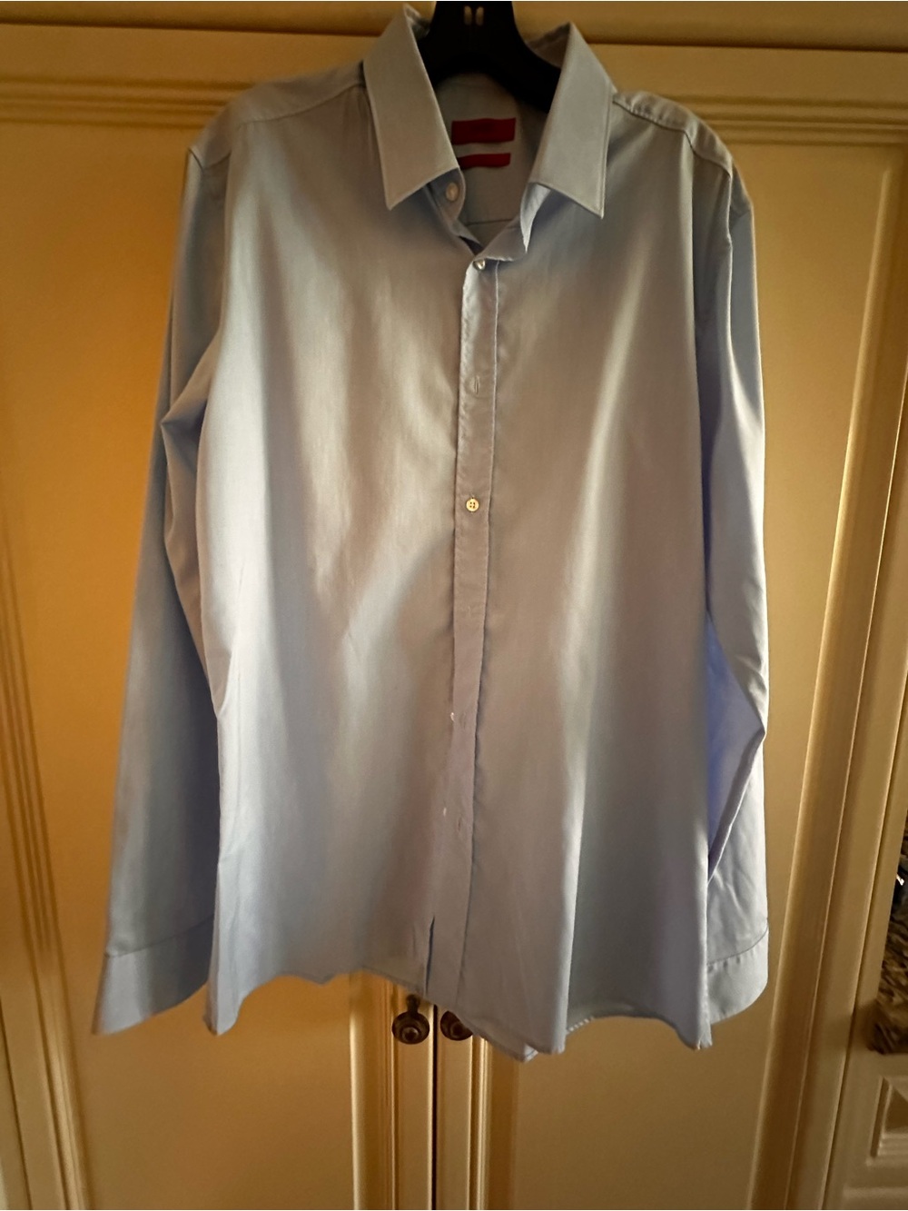 Hugo Boss Light Blue Men's Dress Shirt - Classic Point Collar